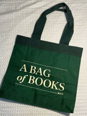 Barnes & Noble Forest Green "A BAG of BOOKS" Tote